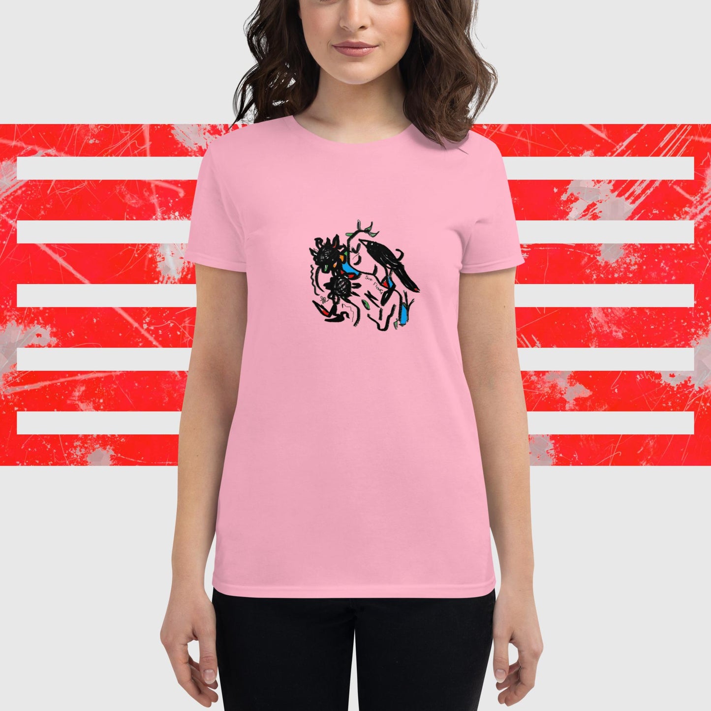 Bird In Circle Colour Tee