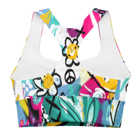 Pop Party Longline sports bra