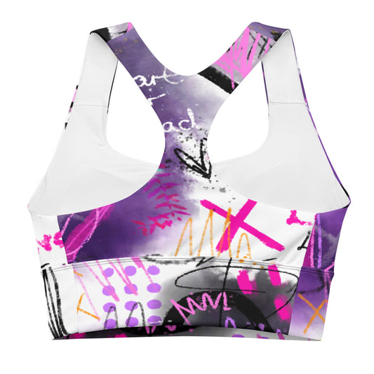 Heart Over Head Longline sports bra