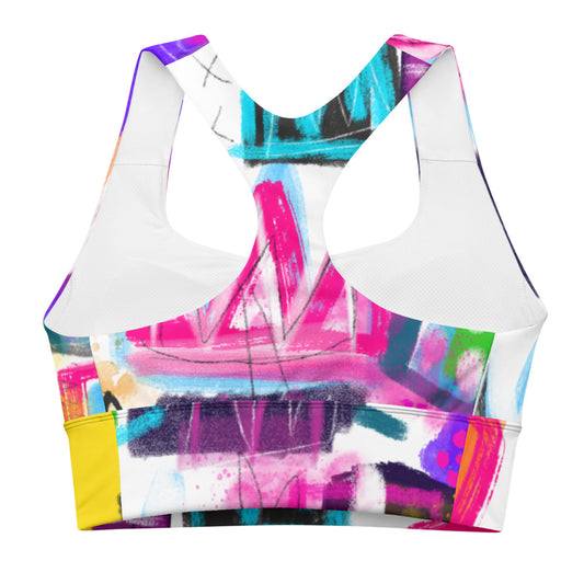 Pool Party Longline sports bra