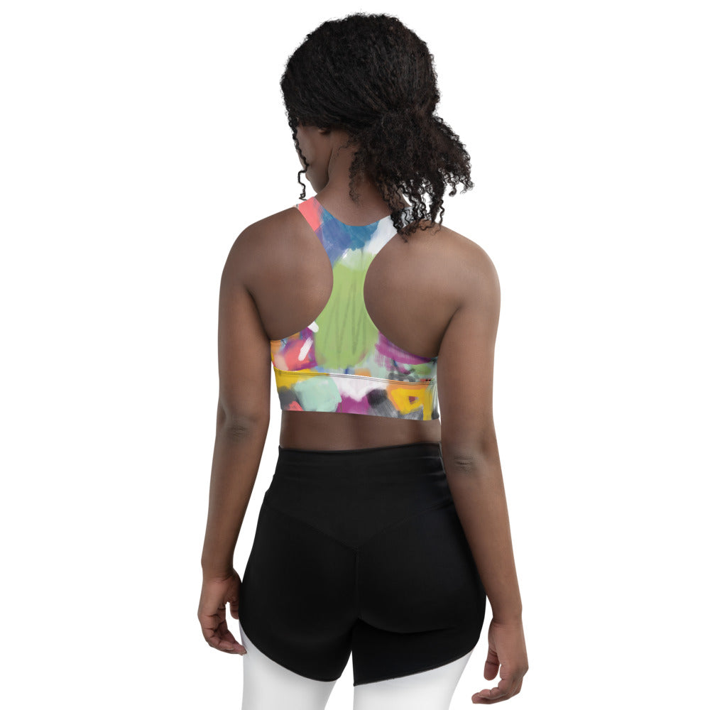 Last Of The Sun Longline sports bra