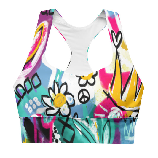 Pop Party Longline sports bra