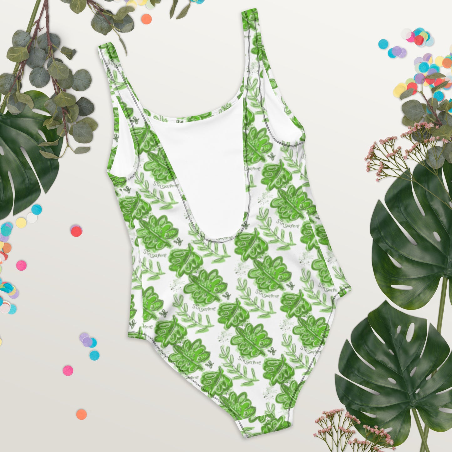 One-Piece Swimsuit Singapore Monstera