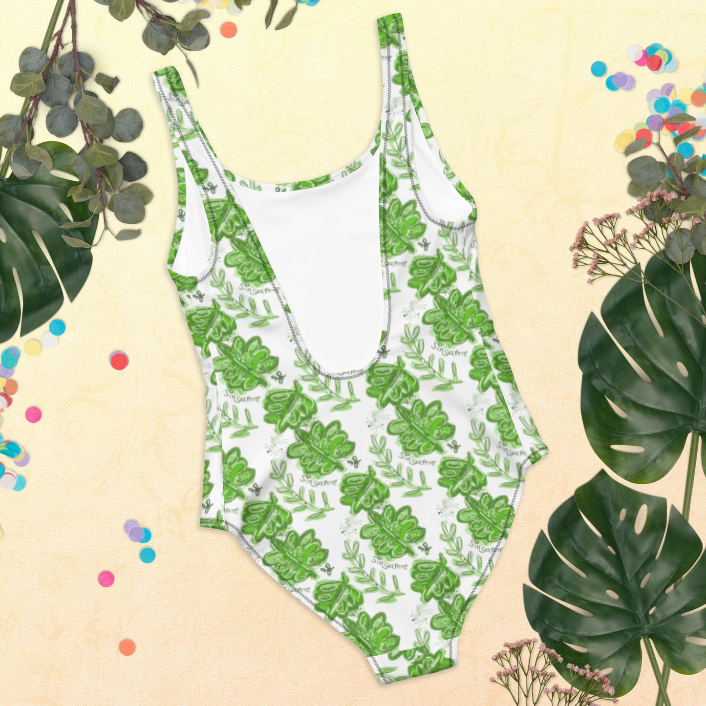 One-Piece Swimsuit Singapore Monstera