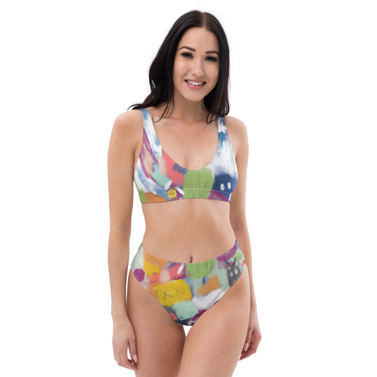 Last Of The Sun Recycled high-waisted bikini