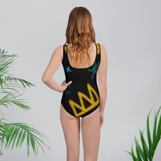Light In The Dark All-Over Print Youth Swimsuit