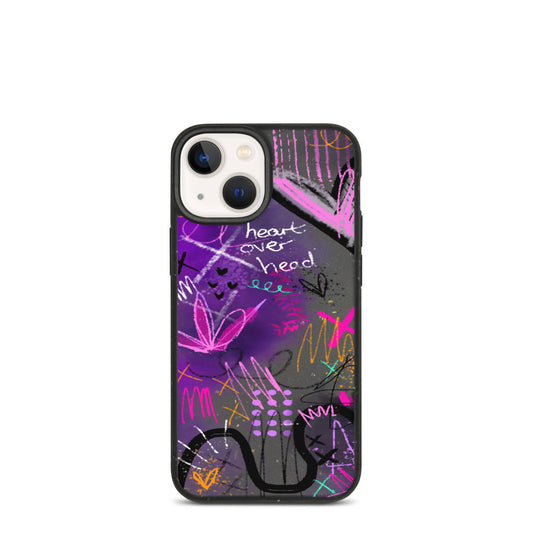 Heart Over Head Biodegradable phone case
