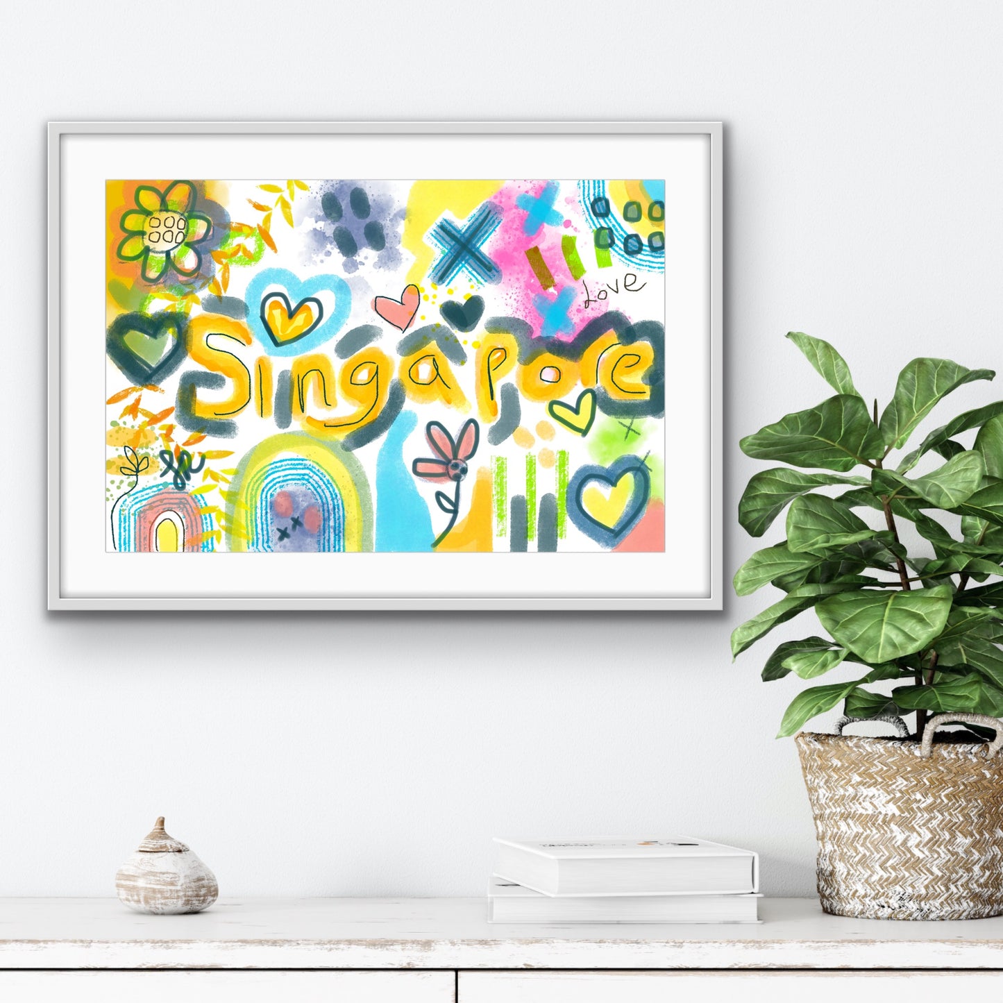 Singapore Love Print