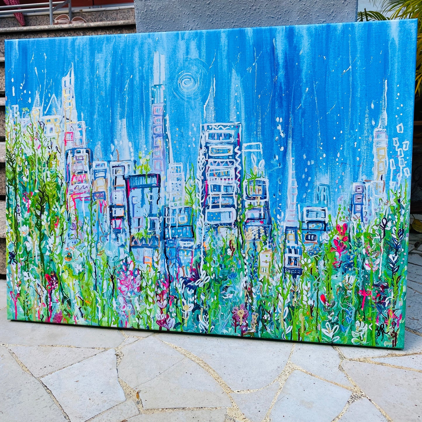 Summers In The City Hand Finished Fine Art Print