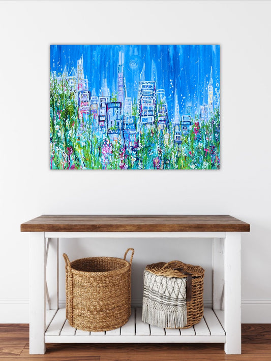 Summers In The City Hand Finished Fine Art Print