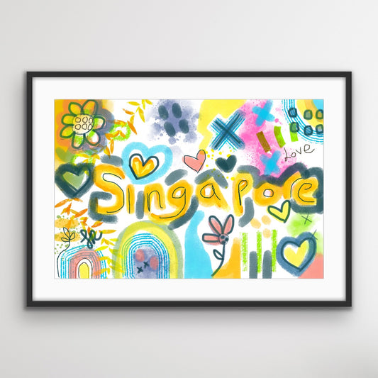 Singapore Love Print