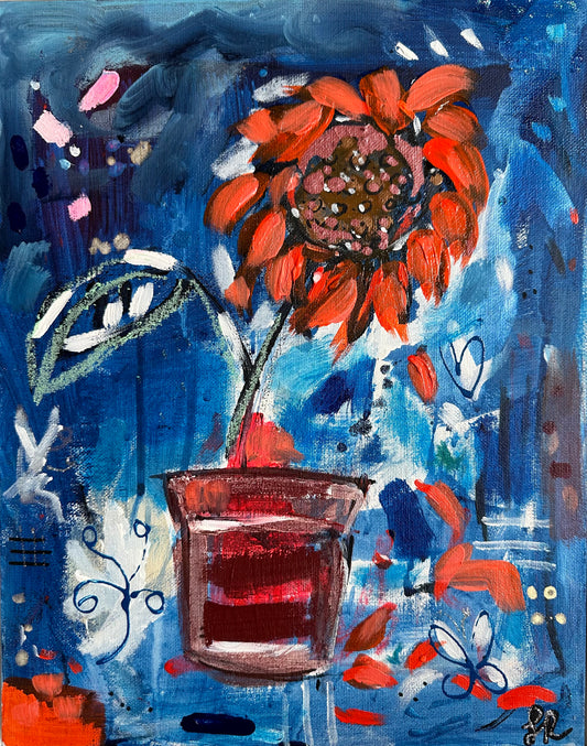Blue Sunflower