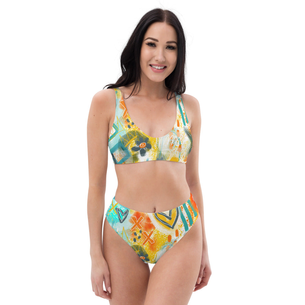 Summer Soul Recycled high-waisted bikini