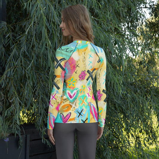 Born In The 80’s Women's Rash Guard